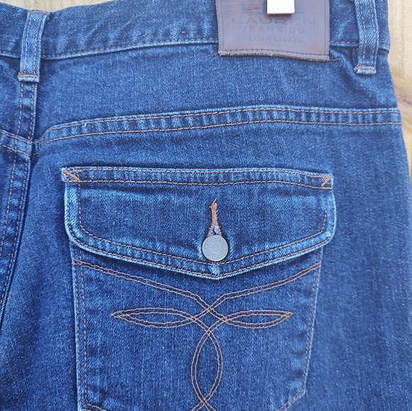 Ladies plus size 16 Lauren Ralph Lauren LRL classic boot cut dark wash jeans - Picture 4 of 7